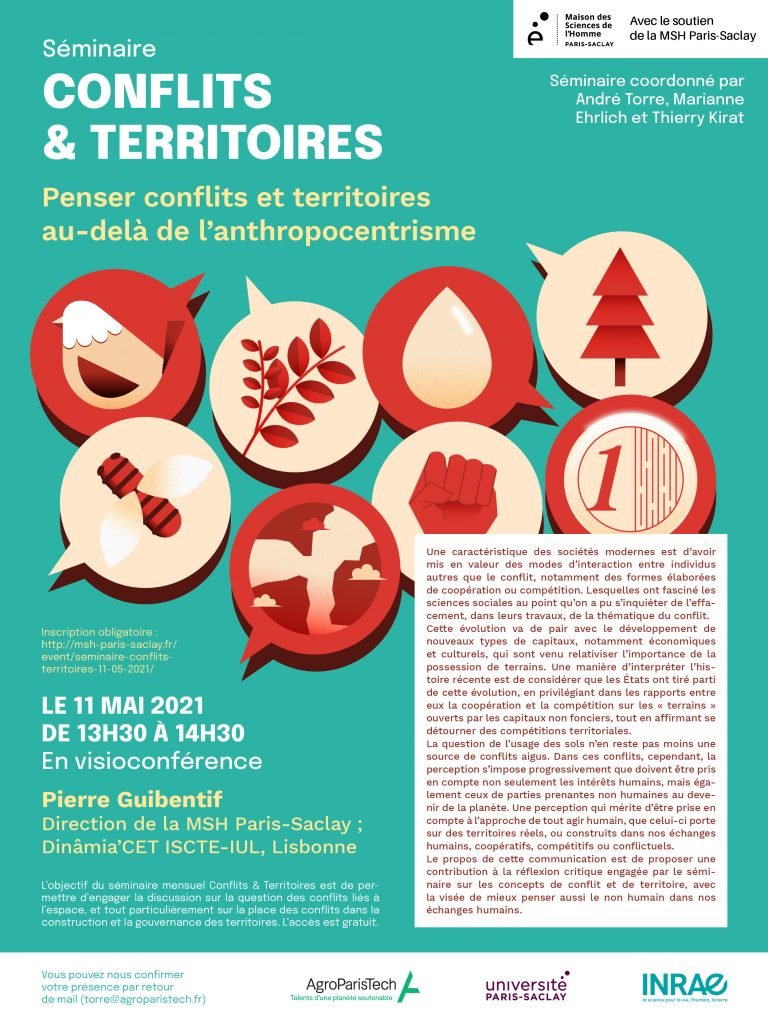 Affiche séminaire Conflits & territpoires du 11 mai 2021